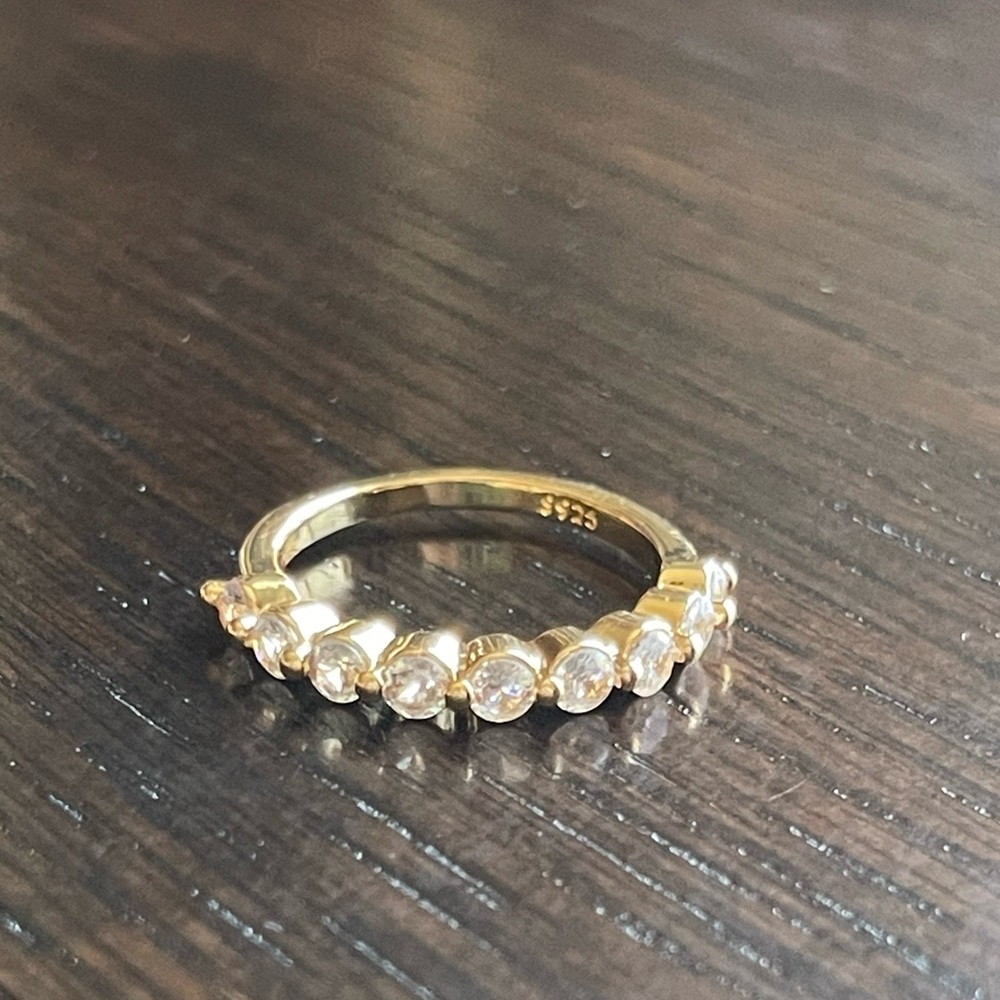 18k Gold Plated Zircon Band